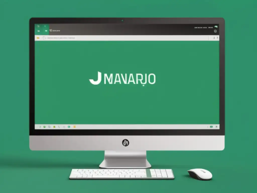 Imagen minimalista de pantalla con el escritorio de Manjaro Linux, simplificando Arch Linux con su diseño intuitivo y eficiente