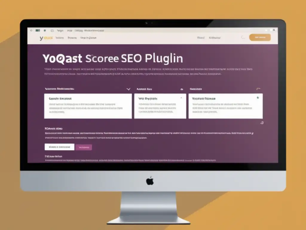 Una imagen nítida y detallada muestra la interfaz del plugin Yoast SEO integrado con una tienda en línea de WordPress