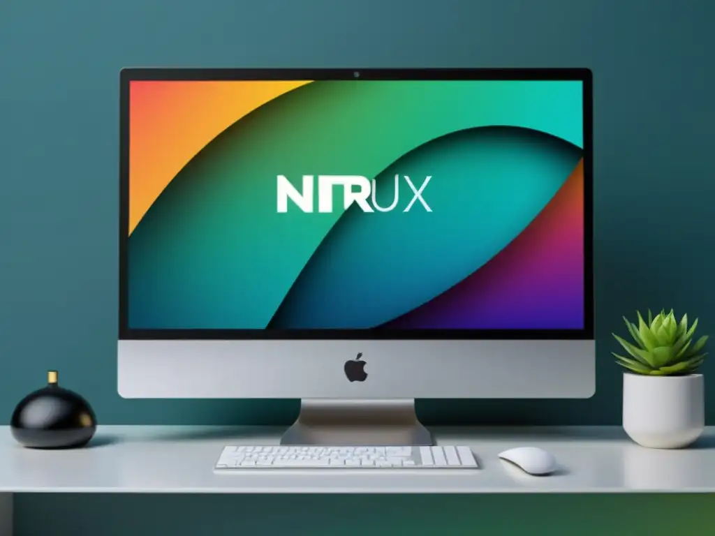 Una imagen nítida de pantalla de ordenador con AppImages en Nitrux Linux, organizadas en un diseño minimalista y atractivo en 8k