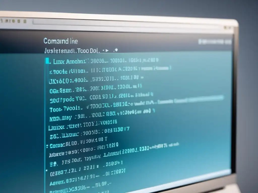 Imagen de pantalla de computadora con código de herramientas de anonimato Linux