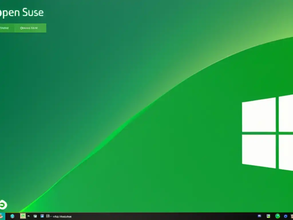 Imagen de alta resolución de la instalación paso a paso de openSUSE, mostrando su interfaz minimalista e innovadora