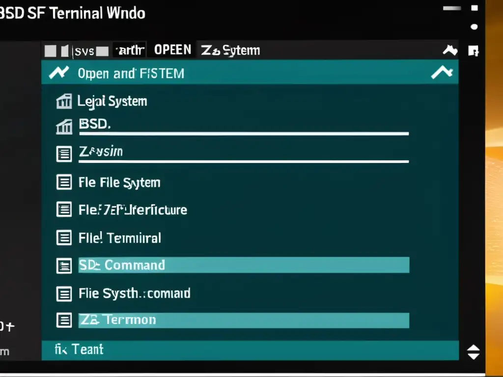 Una impactante imagen documental muestra la gestión del sistema de archivos BSD en una ventana de terminal