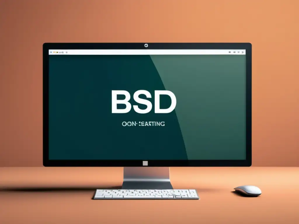 Interfaz de BSD con aplicaciones de seguridad, mostrando profesionalismo y eficiencia en un entorno de trabajo