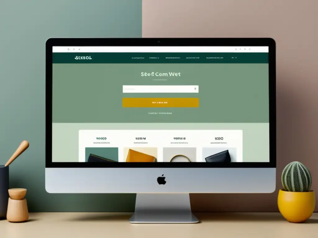 Interfaz de ecommerce moderna y minimalista, optimizada para sistemas operativos alternativos, con enfoque en mejorar posicionamiento ecommerce