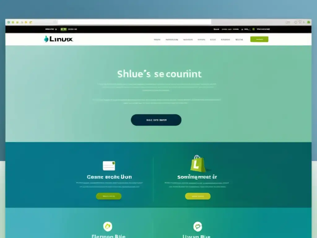 Interfaz de ecommerce en Linux, profesional y eficiente
