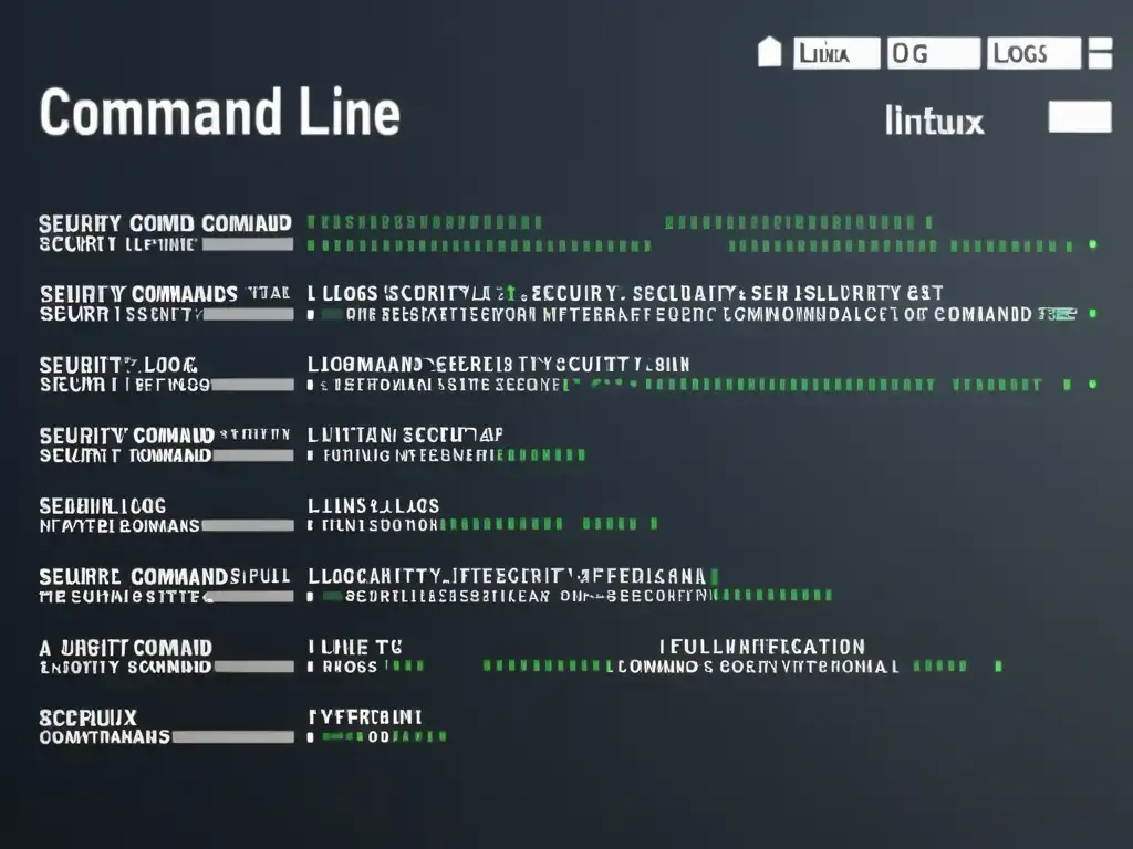 Interfaz de línea de comandos en Linux con comandos de seguridad