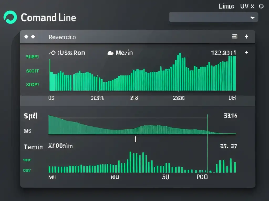 Interfaz de línea de comandos en Linux mostrando la ejecución de un script de monitorización personalizado con métricas en tiempo real