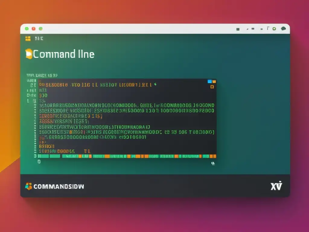 Una interfaz de línea de comandos de Linux con comandos esenciales para desarrolladores