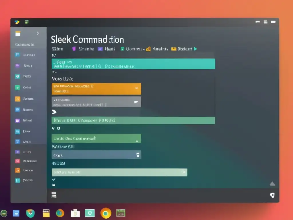 Automatización sofisticada en Linux: script ejecutándose Una interfaz de línea de comandos moderna en Linux ejecutando un script de automatización