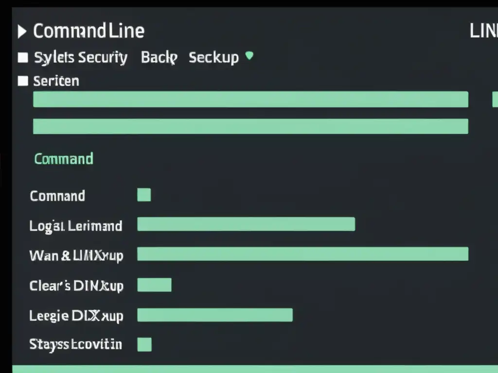 Interfaz de línea de comandos en Linux ejecutando scripts de backup automatizados