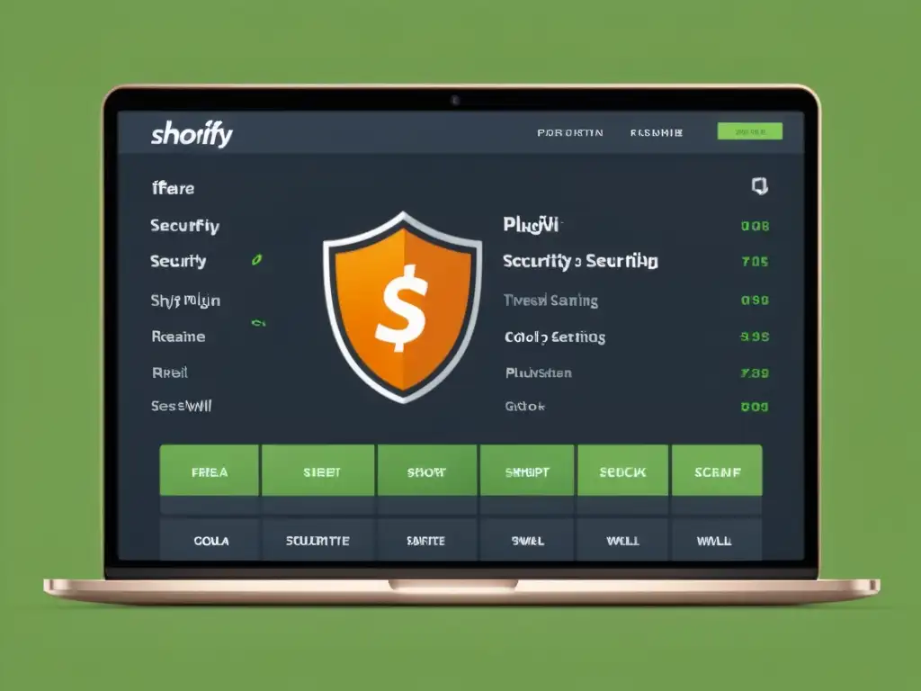 Interfaz minimalista y detallada de plugin de seguridad para tienda online