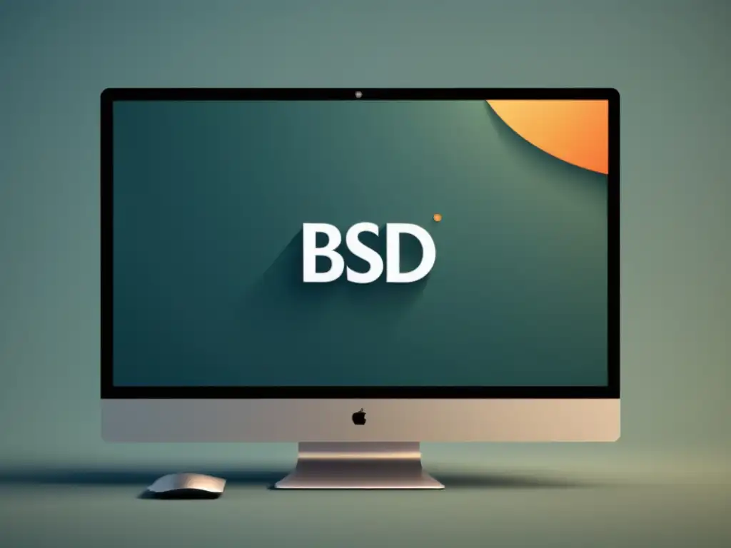 Una interfaz minimalista del sistema operativo BSD en 8k, transmitiendo profesionalismo y sofisticación