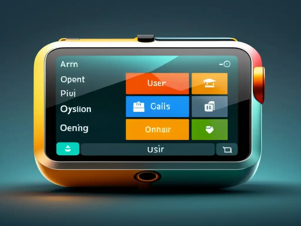 Interfaz personalizable de sistema operativo ARM, minimalista y versátil, con widgets, íconos y esquema de colores impresionante