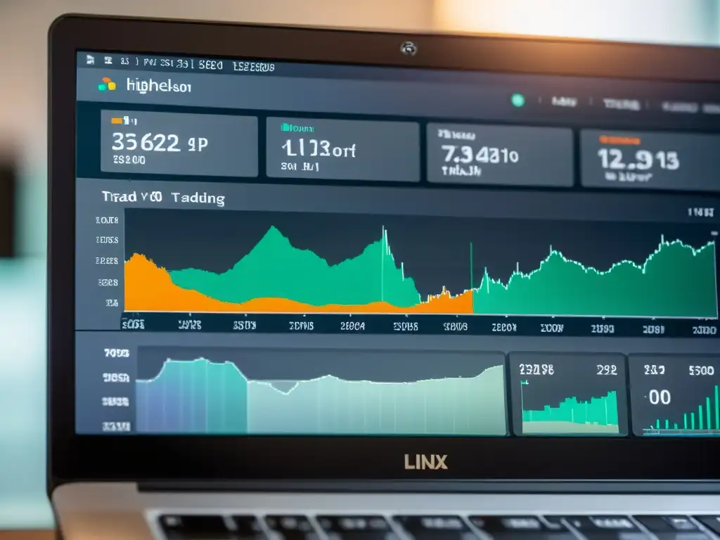 Interfaz de plataforma de trading en Linux: diseño minimalista, eficiencia profesional y herramientas de trading