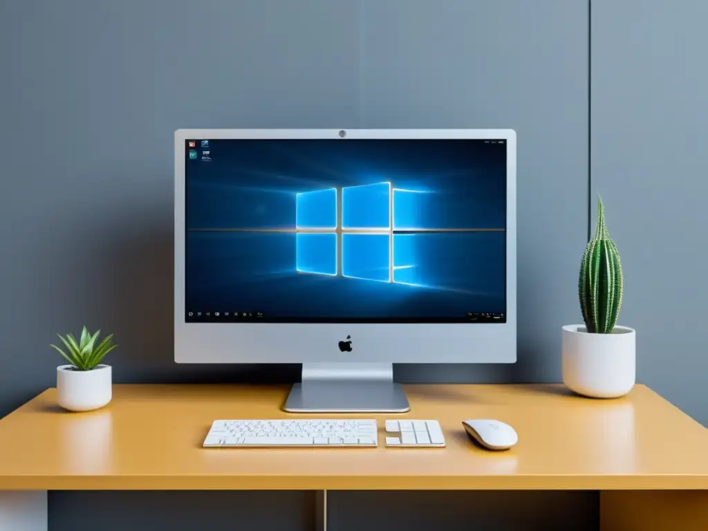 Un monitor minimalista muestra la virtualización segura en sistemas alternativos con un entorno moderno y múltiples ventanas abiertas