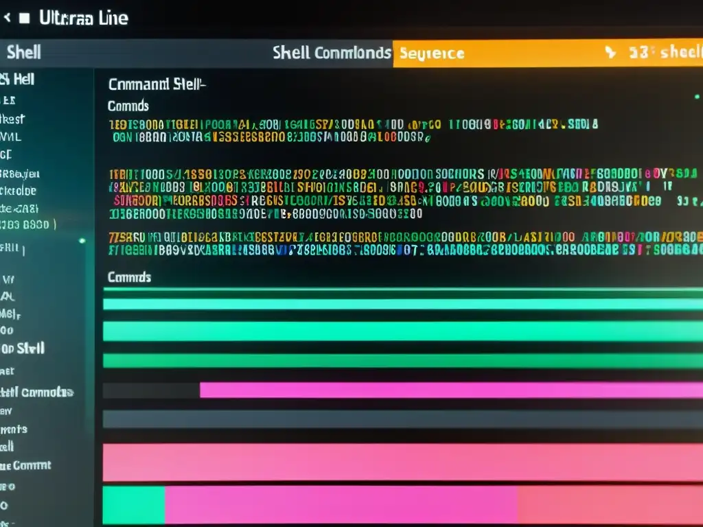 Persona hábil ejecutando comandos en un elegante terminal de Linux