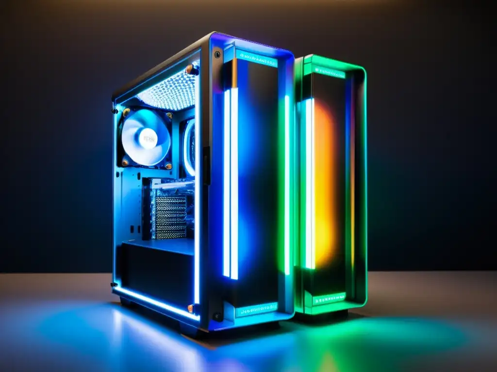 La personalización de iluminación RGB en Linux cobra vida en esta impresionante torre de computadora