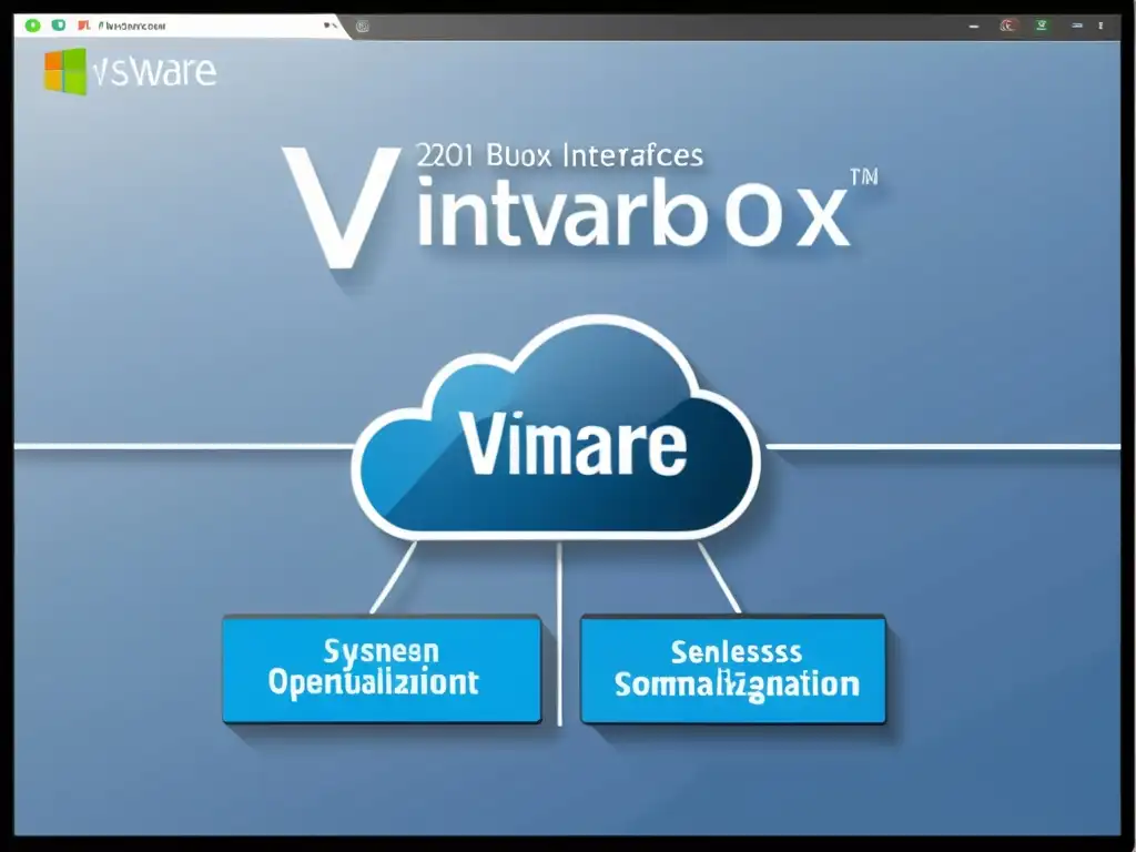 Comparación de plataformas de virtualización para sistemas alternativos: VirtualBox y VMware, mostrando sus capacidades y herramientas de gestión