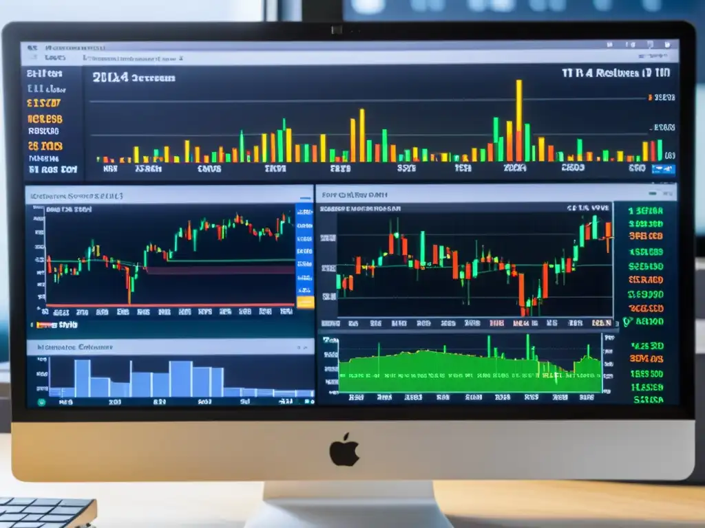 Comparación de plataformas de trading en Linux y Windows con interfaces detalladas y datos en tiempo real