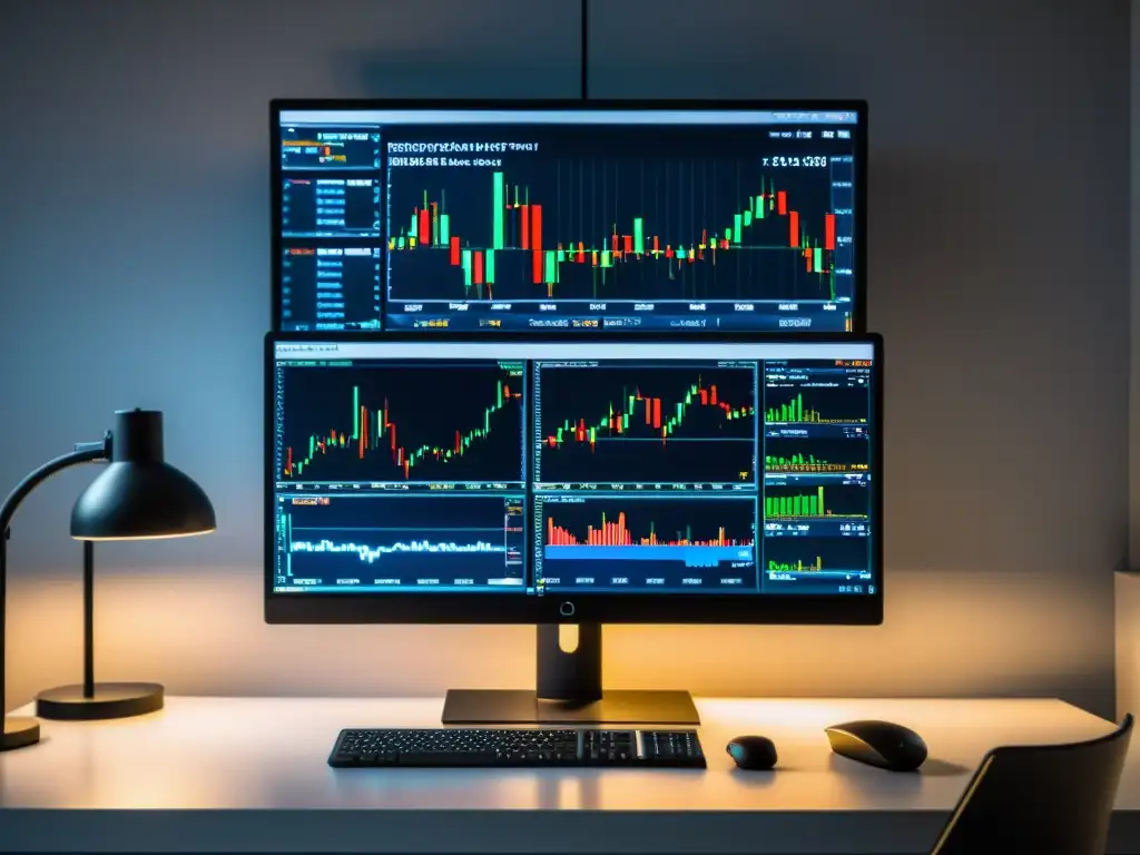 Plataformas de trading seguras en BSD: ambiente profesional y seguro con monitor de alta resolución mostrando datos de mercado en tiempo real