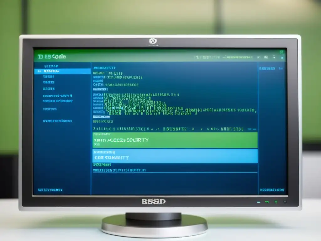 Implementando políticas de seguridad en BSD: Código de acceso y seguridad en monitor de computadora, minimalista y profesional