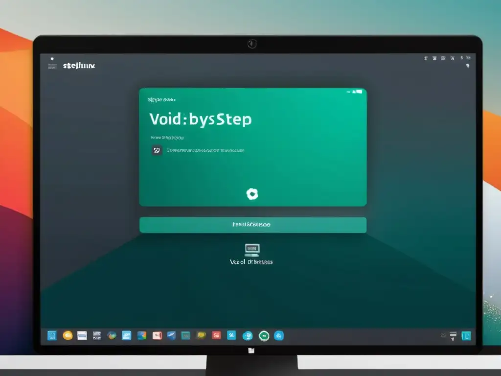 Proceso de instalación de Void Linux con interfaz minimalista y elegante