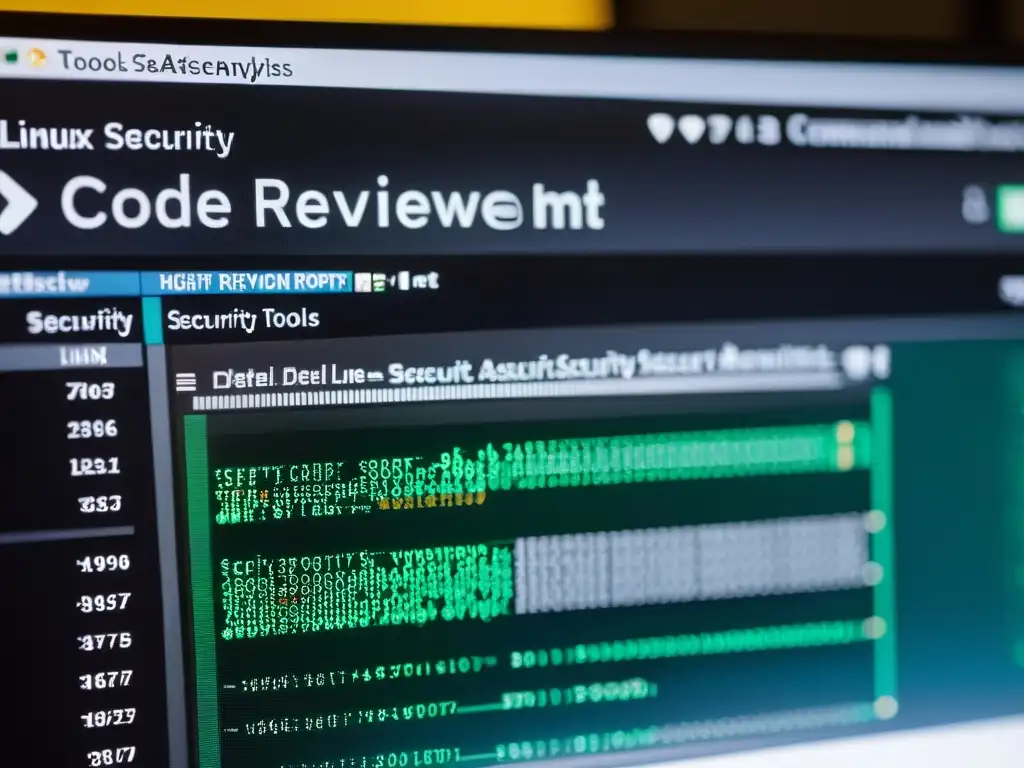 Profesional informe de seguridad y análisis de código para desarrollo en Linux, destacando las mejores prácticas de seguridad