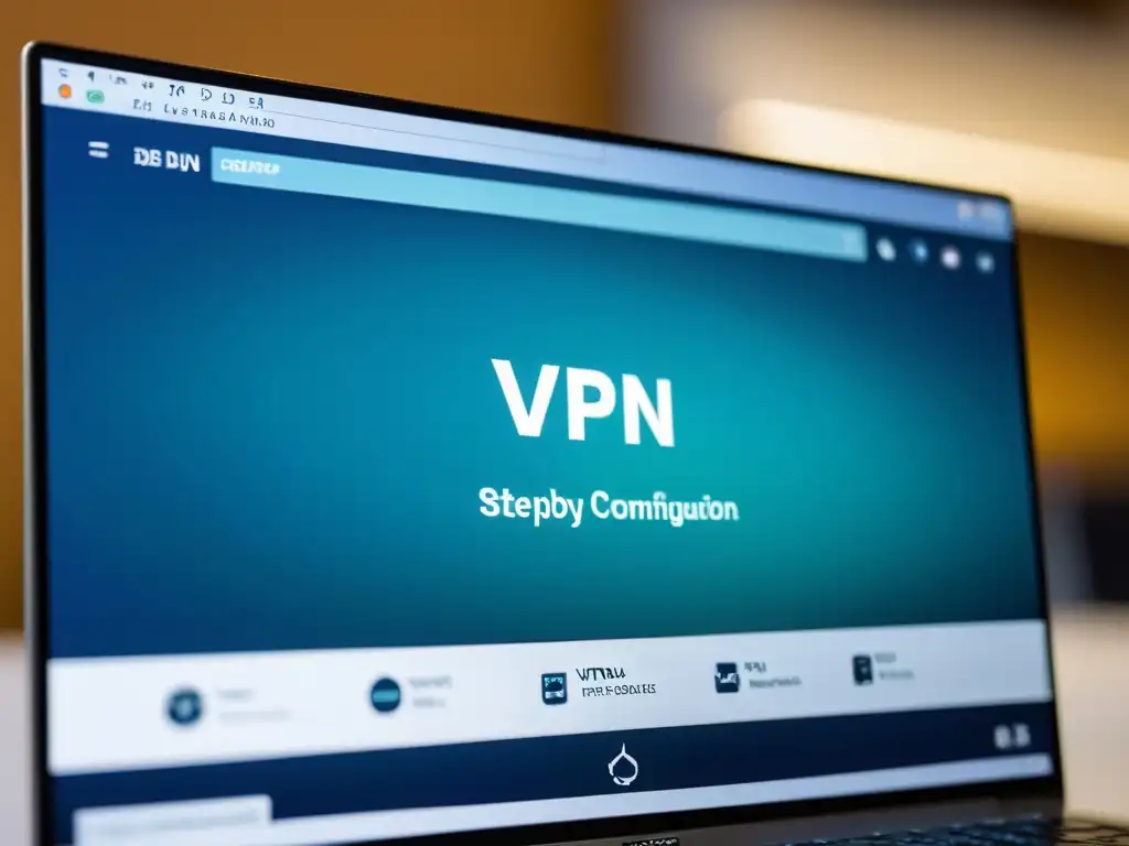 Guía práctica implementación redes privadas virtuales BSD en pantalla de configuración de VPN en entorno profesional minimalista