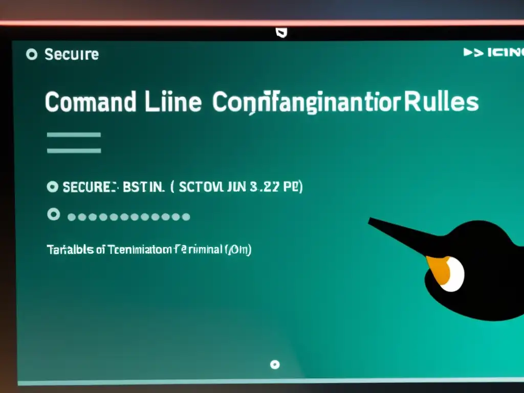 Configuración segura de iptables Linux: Imagen minimalista de configuración de reglas iptables en un sistema Linux