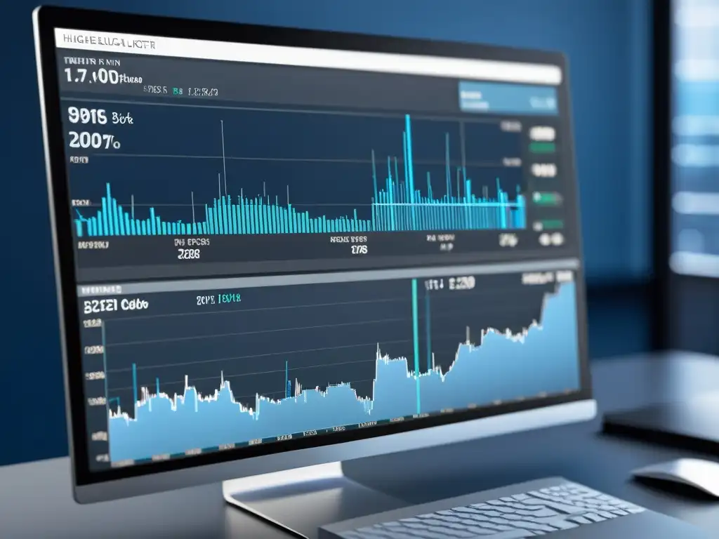 Un software de análisis técnico para Linux con interfaz moderna y profesional, mostrando datos en tiempo real y gráficos de velas