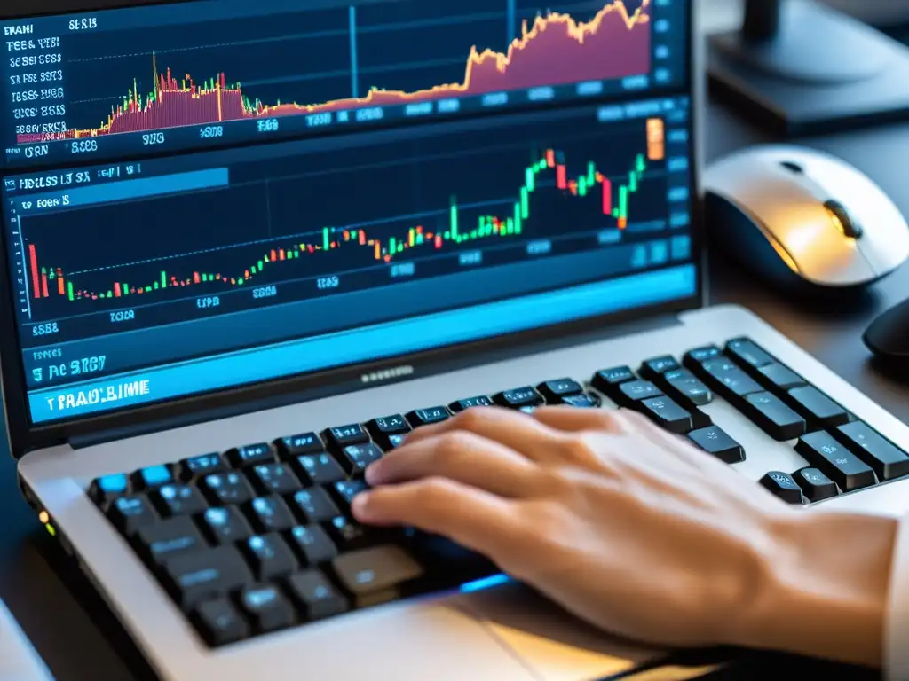 Un trader experto navegando en una plataforma de trading en Linux