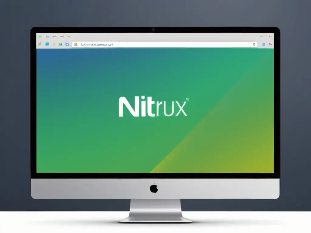 Vista detallada del entorno de escritorio Nitrux Linux, destacando la integración de AppImages en un diseño minimalista y elegante