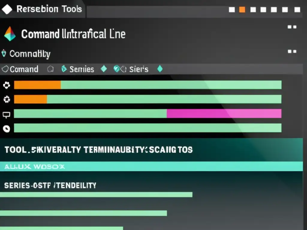 Vista detallada de herramientas de detección de vulnerabilidades en Linux en una interfaz de línea de comandos ultranítida y vibrante