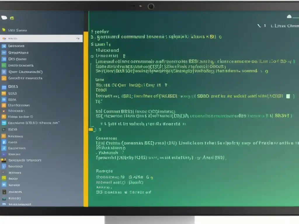 Comparación visual de comandos y estructuras de Linux y BSD, destacando diferencias