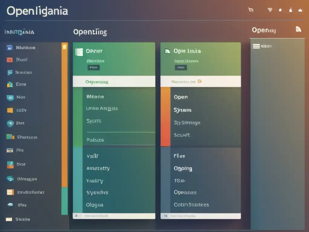 Comparación visual de interfaces de OpenIndiana y otros sistemas Unixlike, resaltando las ventajas de OpenIndiana frente a Unixlike